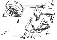 CARENAGE pour SYM MIO 50 (45 KMH) (HU05WAH-6) (L5-L6) de 2015
