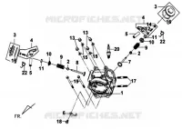 CULASSE pour SYM MIO 50 (45 KMH) (HU05WAH-6) (L5-L6) de 2015