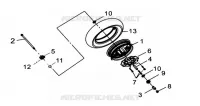 ROUE AVANT pour SYM MIO 50 (45 KMH) (HU05WAH-6) (L5-L6) de 2015