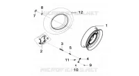 ROUE AVANT pour SYM MIO 50 (45 KMH) (HU05WAH-6) (L5-L6) de 2015