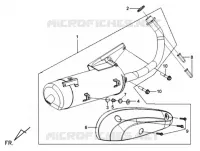 SILENCIEUX pour SYM MIO 50 (45 KMH) (HU05WAH-6) (L5-L6) de 2015