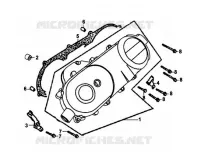 CARTER D'EMBRAYAGE pour SYM ORBIT 50 (AV05W-6) (K7-K8) de 2008