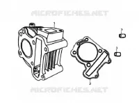 CYLINDRE pour SYM ORBIT 50 (AV05W-6) (K7-K8) de 2008