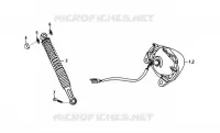 FEU ARRIERE   AMORTISSEUR pour SYM ORBIT 50 (AV05W-6) (K7-K8) de 2008