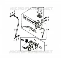 FREIN AVANT pour SYM ORBIT 50 (AV05W-6) (K7-K8) de 2008