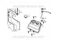 RESERVOIR ESSENCE pour SYM ORBIT 50 (AV05W-6) (K7-K8) de 2008