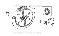 ROUE ARRIÈRE pour SYM ORBIT 50 (AV05W-6) (K7-K8) de 2008