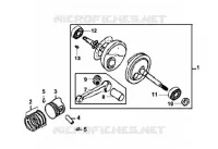 VILEBREQUIN   PISTON pour SYM ORBIT 50 (AV05W-6) (K7-K8) de 2008