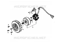 VOLANT MAGNETIQUE pour SYM ORBIT 50 (AV05W-6) (K7-K8) de 2008
