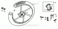 ROUE ARRIÈRE  50 sym-moto 2010 ORBIT II 50 (AV05W1-6) (K9-L5) 33