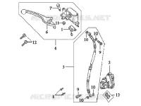 ASSEMBLAGE DE FREIN AVANT pour SYM DD50 (25KMH) (FT05V4-6) (K6) de 2006
