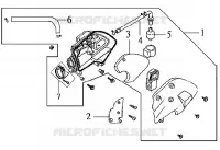 FILTRE A AIR pour SYM DD50 (25KMH) (FT05V4-6) (K6) de 2006