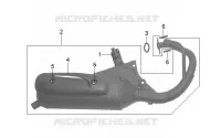 SILENCIEUX pour SYM DD50 (25KMH) (FT05V4-6) (K6) de 2006