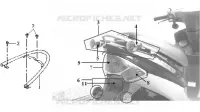 SUPPORT ARRIÈRE pour SYM DD50 (25KMH) (FT05V4-6) (K6) de 2006