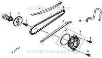 ARBRE A CAMES   COUVERCLE LATERAL GAUCHE CULASSE pour SYM TONIK 50CC (FW05A6-6) (L2) de 2012