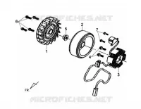 AlLUMAGE STATOR pour SYM TONIK 50CC (FW05A6-6) (L2) de 2012