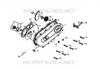 COUVERCLE DE CARTER GAUCHE pour SYM TONIK 50CC (FW05A6-6) (L2) de 2012