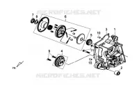ENSEMBLE CARTER   HUILE ARRIÈRE pour SYM TONIK 50CC (FW05A6-6) (L2) de 2012