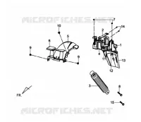 GARDE BOUE ARRIÈRE pour SYM TONIK 50CC (FW05A6-6) (L2) de 2012