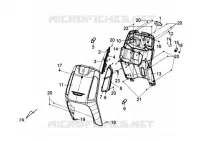 GARDE BOUE AVANT pour SYM TONIK 50CC (FW05A6-6) (L2) de 2012