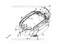 GAUCHE   COUVERCLE DE CORPS DROIT pour SYM TONIK 50CC (FW05A6-6) (L2) de 2012