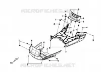 PANNEAU DE PLANCHER pour SYM TONIK 50CC (FW05A6-6) (L2) de 2012