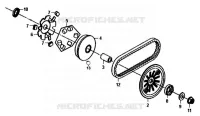 PLATEAU MOBILE VARIATEUR pour SYM TONIK 50CC (FW05A6-6) (L2) de 2012
