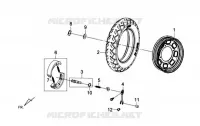 ROUE ARRIÈRE pour SYM TONIK 50CC (FW05A6-6) (L2) de 2012