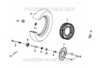 ROUE AVANT pour SYM TONIK 50CC (FW05A6-6) (L2) de 2012