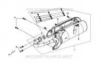SILENCIEUX D'ECHAPPEMENT pour SYM TONIK 50CC (FW05A6-6) (L2) de 2012