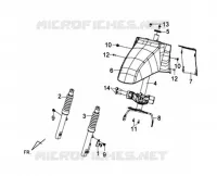 TIGE DE DIRECTION pour SYM TONIK 50CC (FW05A6-6) (L2) de 2012