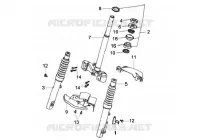 FOURCHE AVANT pour SYM DD50 (FT05V3-6) (K6) de 2006