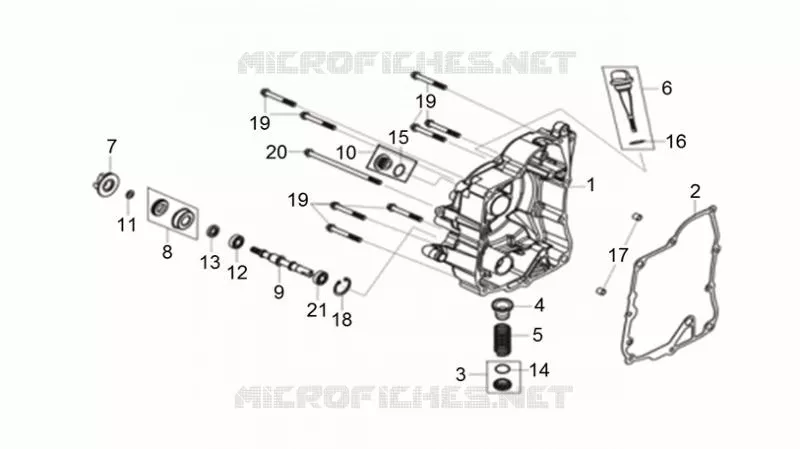 CARTER DESTRO SYM scooter 125 2020 CRUISYM 125 (LV12W2-EU) (M0)  CRUISYM 125 (LV12W2-EU) (M0)