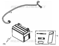 BATTERIE   BOITE A OUTILS pour SYM FIDDLE II 125 (AW12W-T) (K8) de 2008