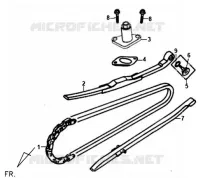 CHAÎNE À CAMES   TENDEUR pour SYM FIDDLE II 125 (AW12W-T) (K8) de 2008