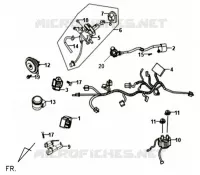 FAISCEAU DE FIL pour SYM FIDDLE II 125 (AW12W-T) (K8) de 2008