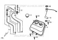 RESERVOIR A ESSENCE pour SYM FIDDLE II 125 (AW12W-T) (K8) de 2008