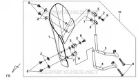 VISIÈRE DE COMPTEUR ASSY pour SYM FIDDLE II 125 (AW12W-T) (K8) de 2008