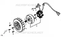 VOLANT DE GÉNÉRATEUR pour SYM FIDDLE II 125 (AW12W-T) (K8) de 2008