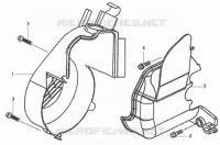 ENVELOPPE MOTEUR pour SYM DD50 FIX E2 (FT05V1-6) (K4-K5) de 2005