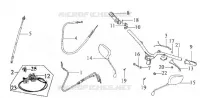 GUIDON   CARENAGE pour SYM DD50 FIX E2 (FT05V1-6) (K4-K5) de 2005