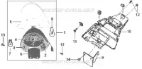 PARE BOUE ARRIERE pour SYM DD50 FIX E2 (FT05V1-6) (K4-K5) de 2005
