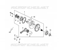 ARBRE DE VILEBREQUIN pour SYM GTS 125I (LN12W1-F) (L2-L3) de 2013