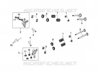 BRAS DE CULBUTEUR DE SOUPAPE D'ADMISSION ET D'ÉCHAPPEMENT pour SYM GTS 125I (LN12W1-F) (L2-L3) de 2013