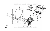 COMPTEUR - PARE-BRISE  125 sym-moto 2013 GTS 125I (LN12W1-F) (L2-L3) 24
