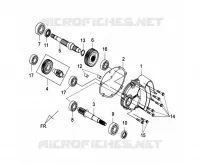 COUVERCLE DE TRANSMISSION   ARBRE D'EQUILIBRAGE pour SYM GTS 125I (LN12W1-F) (L2-L3) de 2013