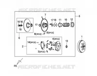 ENSEMBLE DE POULIE D'ENTRAÎNEMENT pour SYM GTS 125I (LN12W1-F) (L2-L3) de 2013