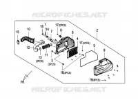 FILTRE A AIR pour SYM GTS 125I (LN12W1-F) (L2-L3) de 2013