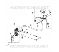 FREIN AVANT pour SYM GTS 125I (LN12W1-F) (L2-L3) de 2013