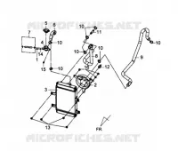 RADIATEUR pour SYM GTS 125I (LN12W1-F) (L2-L3) de 2013